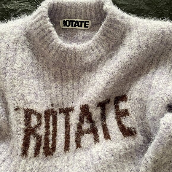 Rotate purple/grey wool blended sweater - Picture 2 of 2